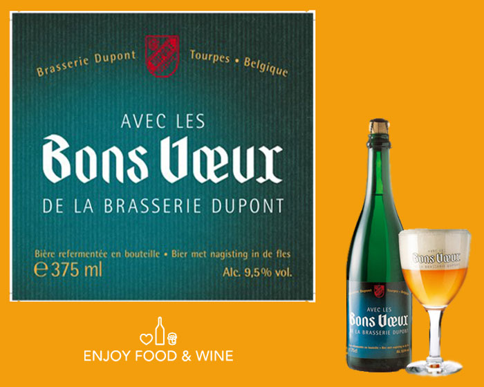 Birra Avec Les Bons Voeux etichetta e bottiglia con bicchiere - Recensione EFW