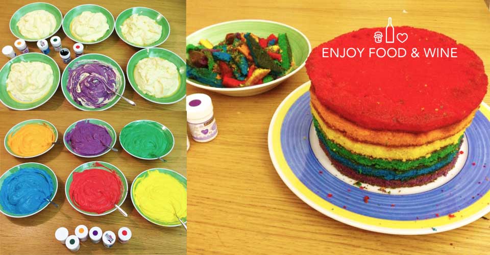 Una torta a strati colorati e morbidissimi per celebrare il Carnevale in modo simpatico! - EFW
