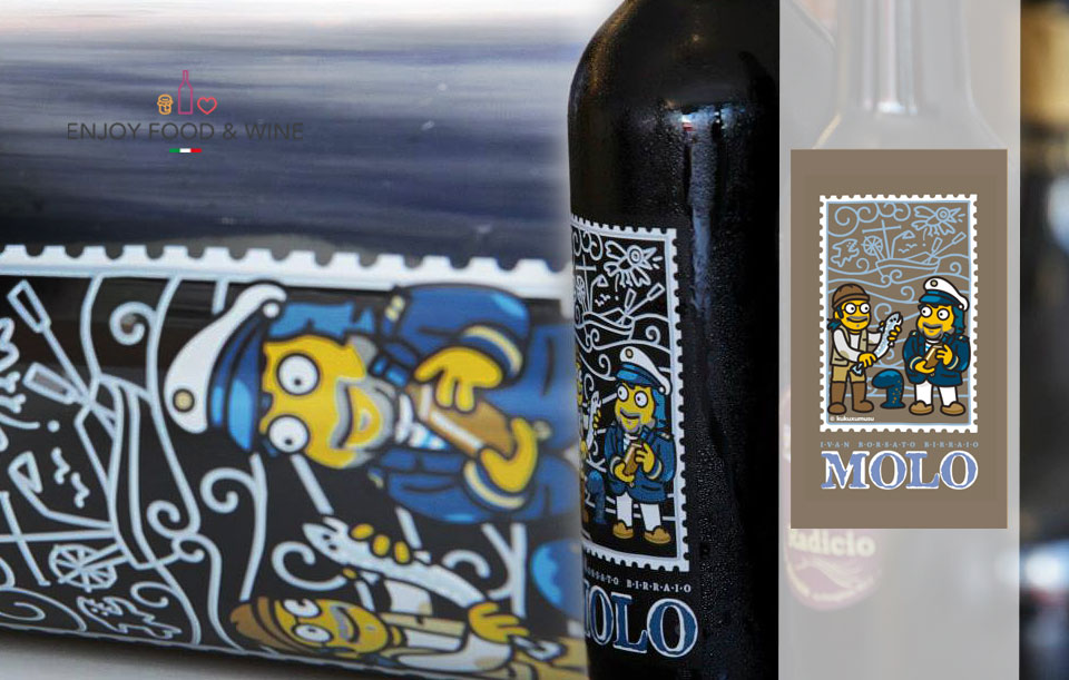 bottiglie di birra Molo di Ivan Borsato Birraio del Micro Birrificio Casa Veccia - EFW