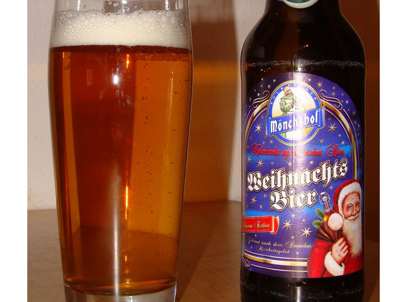 birre stagionali di Natale con bicchiere - EFW